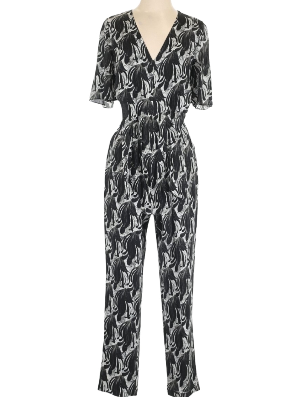 Kobi Halperin 100% Silk Printed Jumpsuit Small